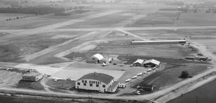 1966 photo of Waterloo Wellington airport
