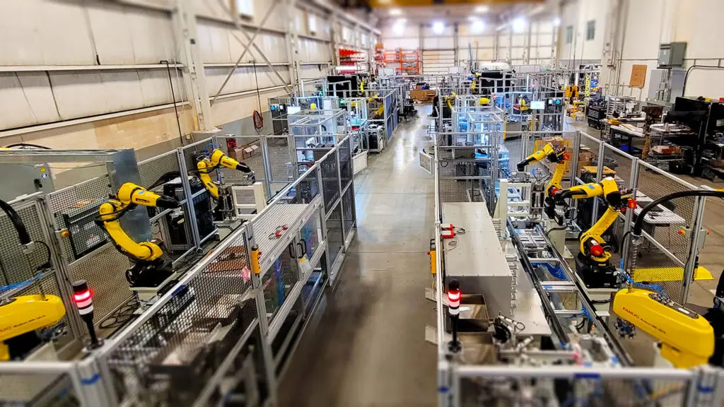 Inside manufacturing facility