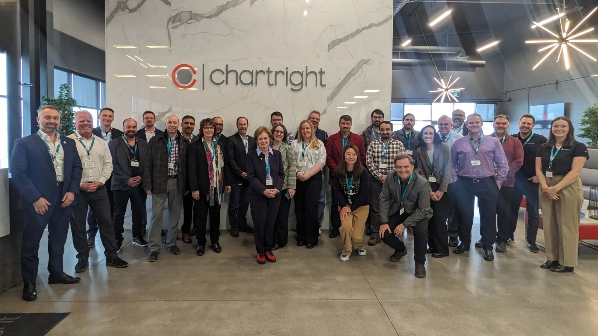 Photo of the inaugural AeroWR Industry Roundtable members.